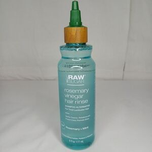 Raw Sugar Rosemary Vinegar Hair Rinse Shampoo Alternative 6 fl oz New